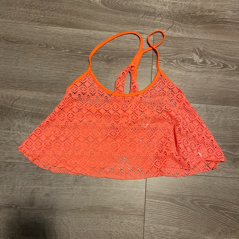 Pink swim coverup